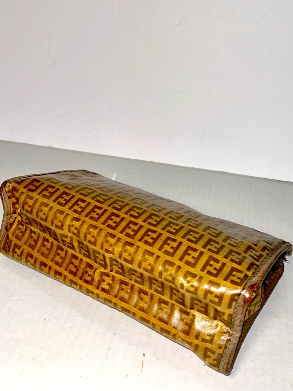 AUTHENTIC FENDI ZUCCA Monogram unisex Clutch Bag